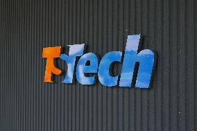 TS TECH sign and logo
